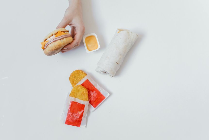 mcdonald s breakfast burrito menu